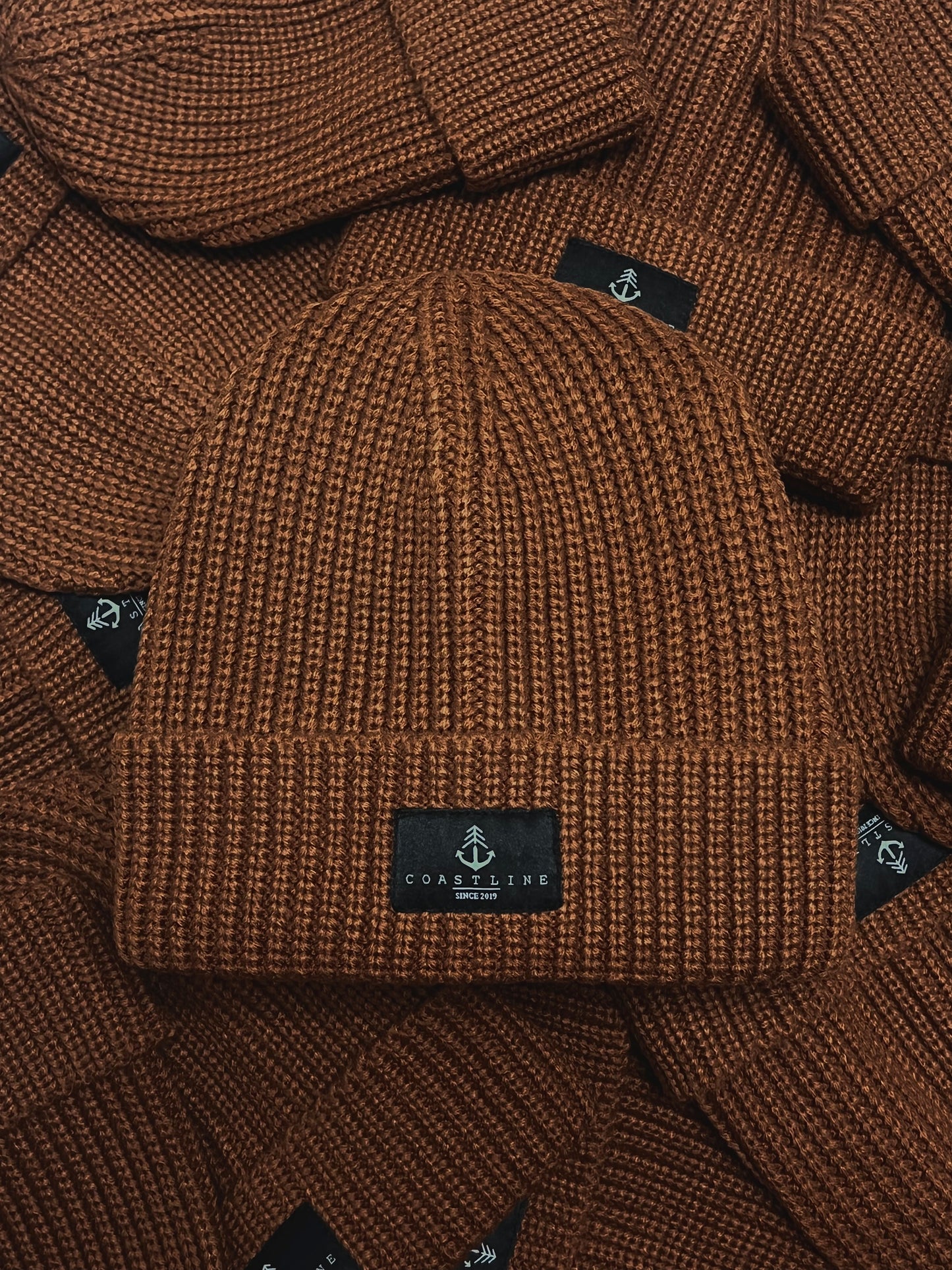 Tuque en tricot - Caramel