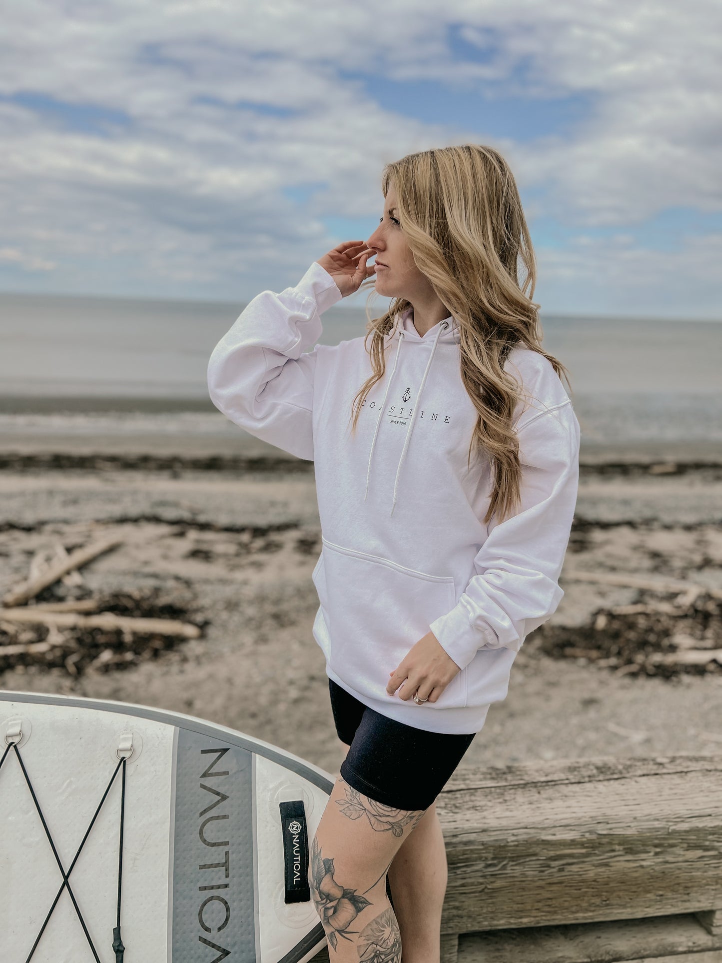 Classic unisex hoodie - White