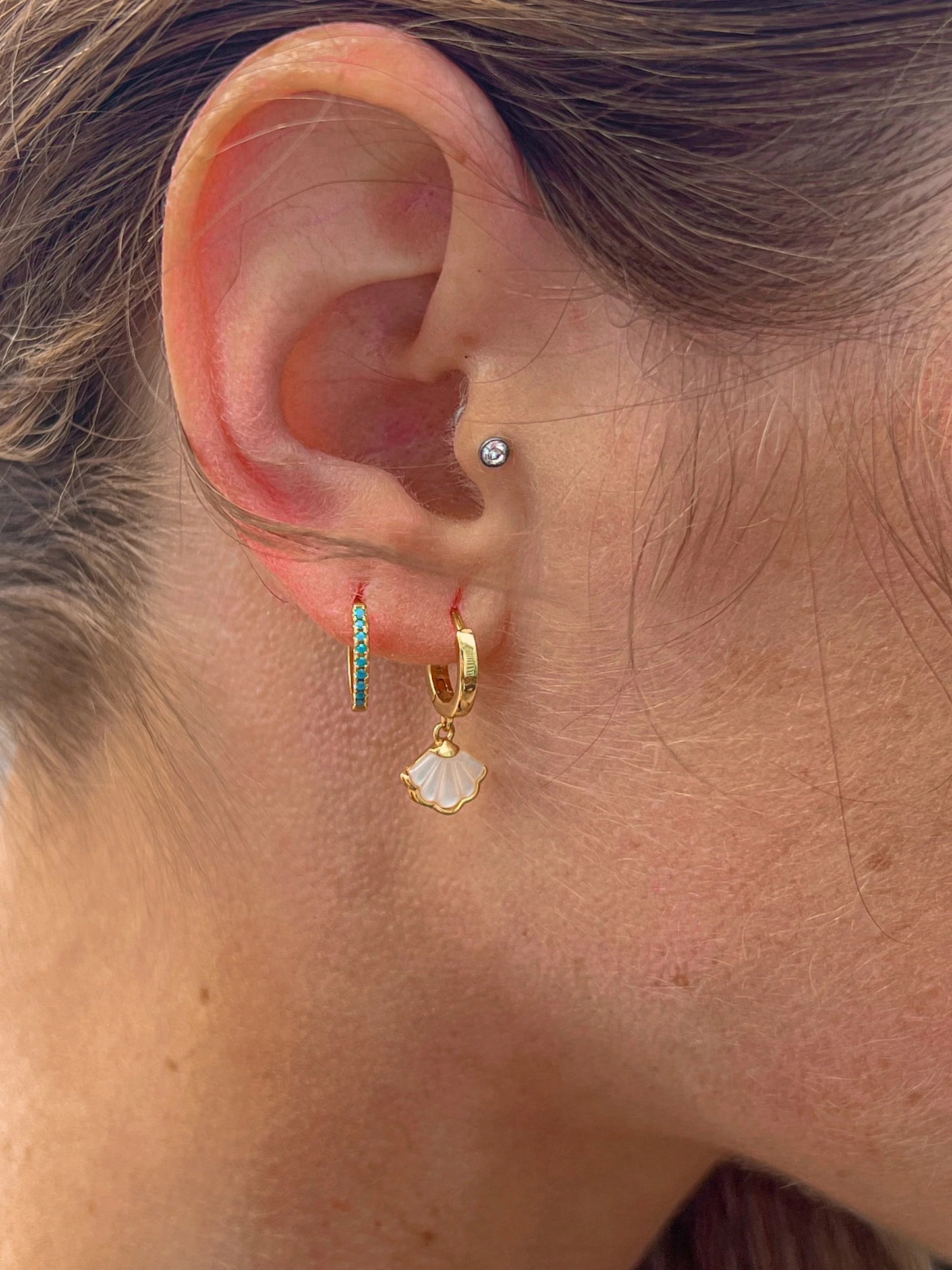 Boucles d’oreilles - White Shell