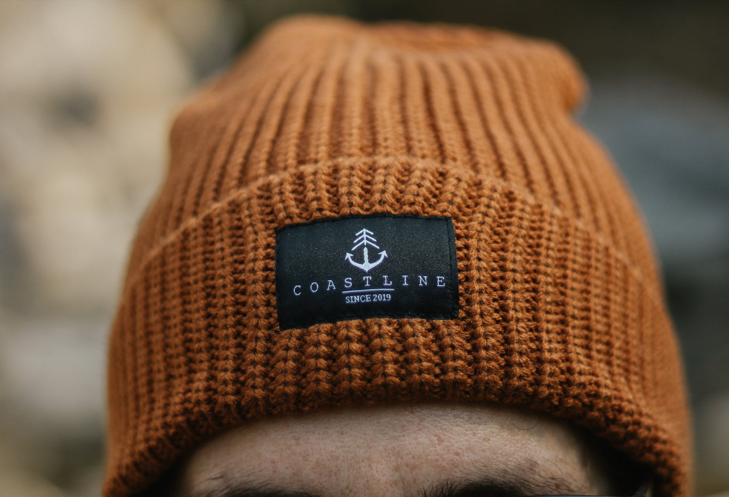 Tuque en tricot - Caramel