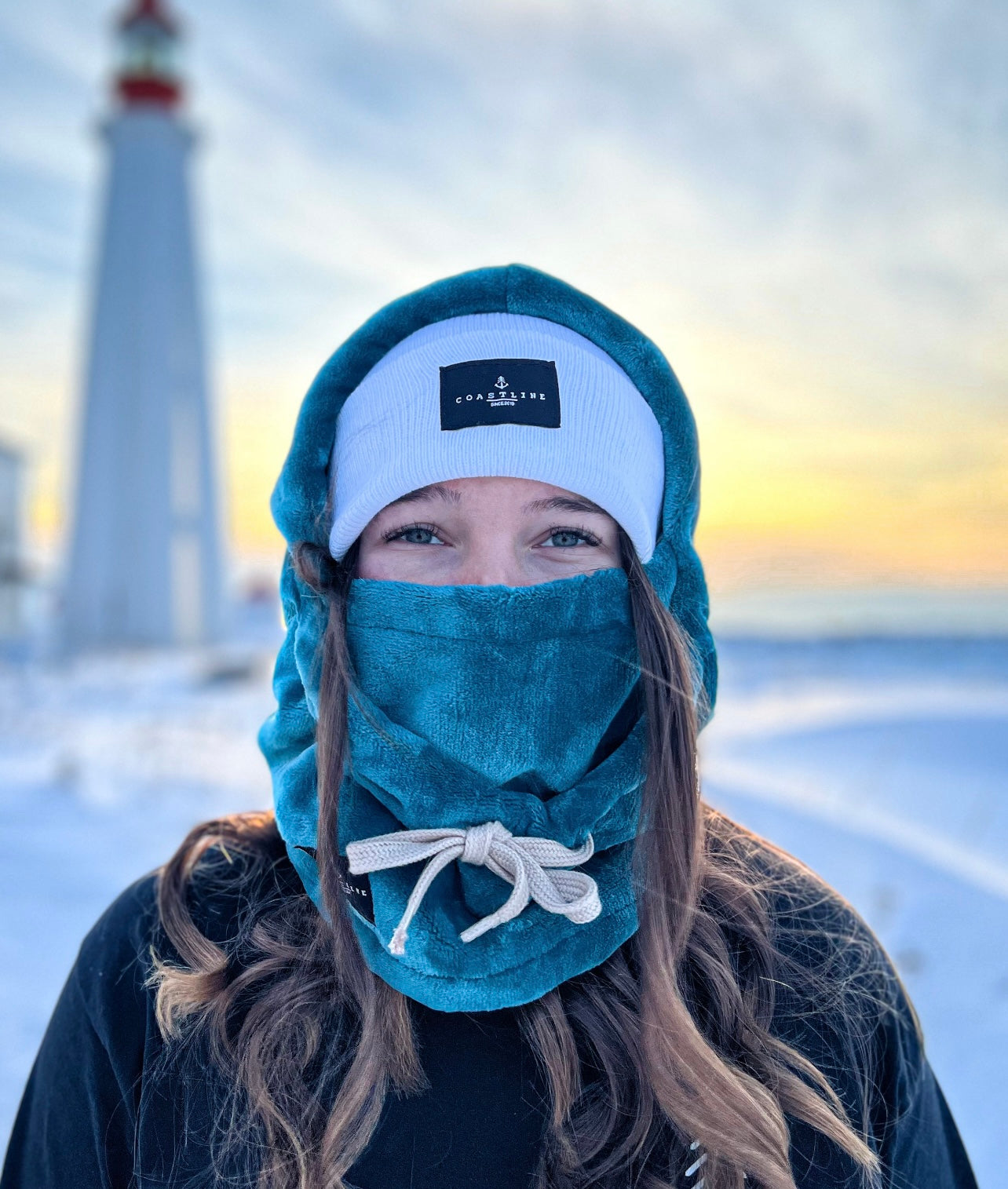 Fleece hood - Teal