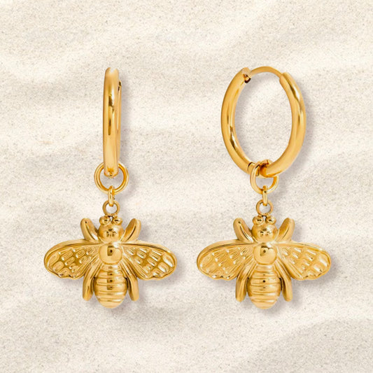 Boucles d’oreilles - Abeille