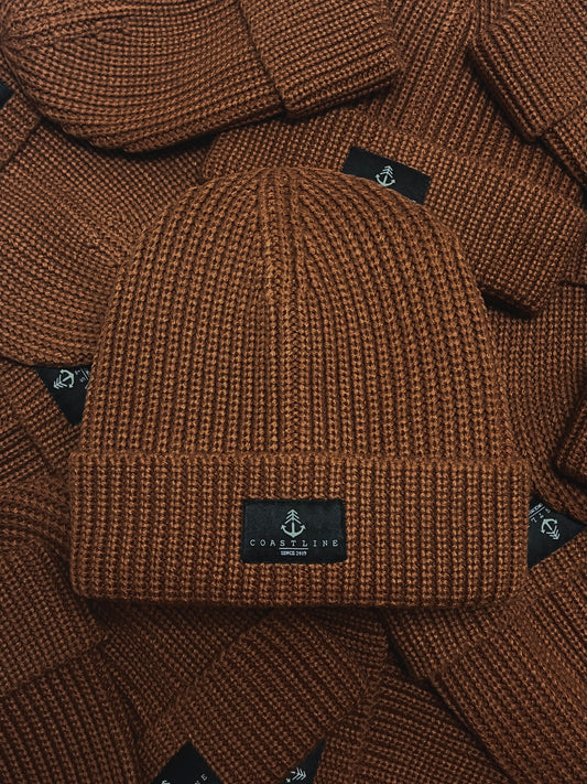 Tuque en tricot - Caramel