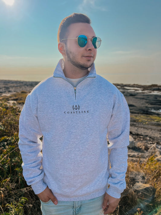 Polar à zip - Gris