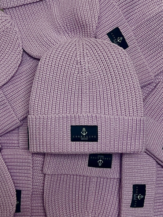 Tuque en tricot - Lavande