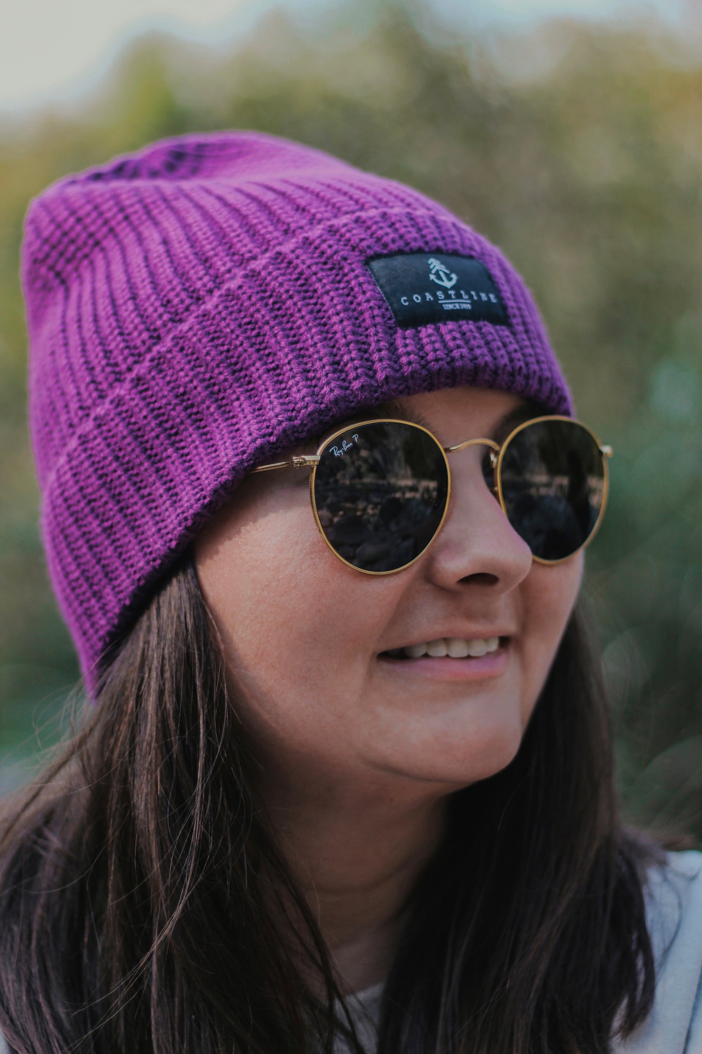 Tuque en tricot - Mauve