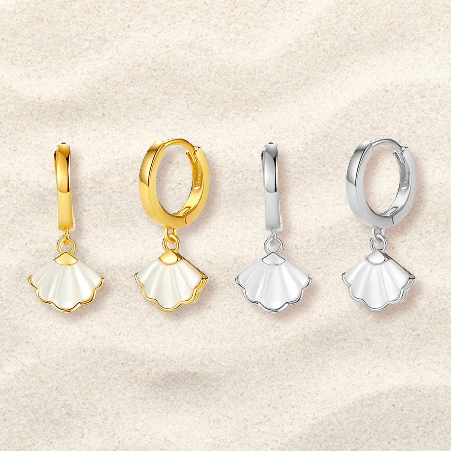 Boucles d’oreilles - White Shell