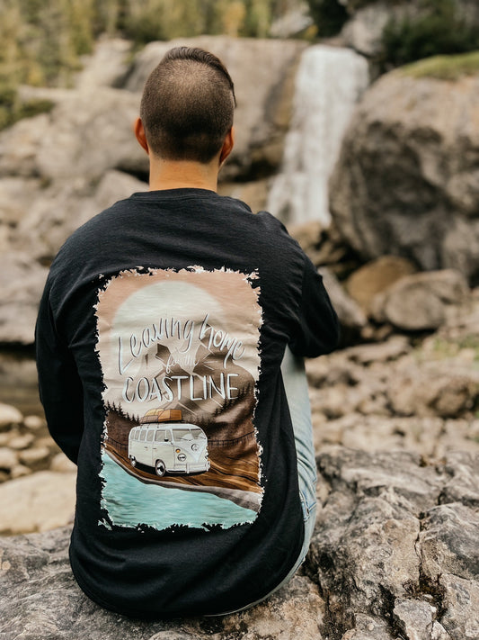 Chandail - Leaving home for the coastline - Noir